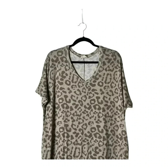 2017. 143 STORY LEOPARD PRINT BROWN/TAN IN COLOR MAXI LENGTH DRESS SIZE LARGE - Picture 3 of 9